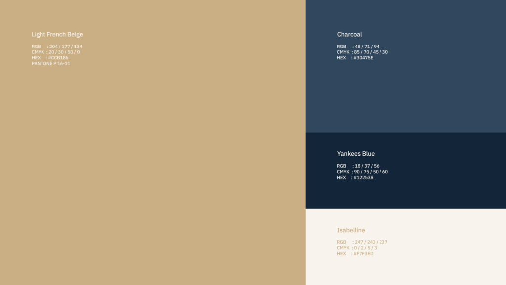 Color palette update of the Rebranding strategy 